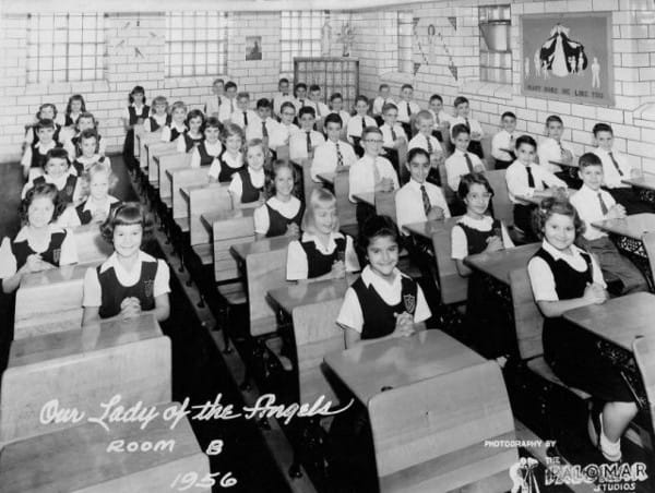 Classroom picture before the Our Lady of the Angels school fire