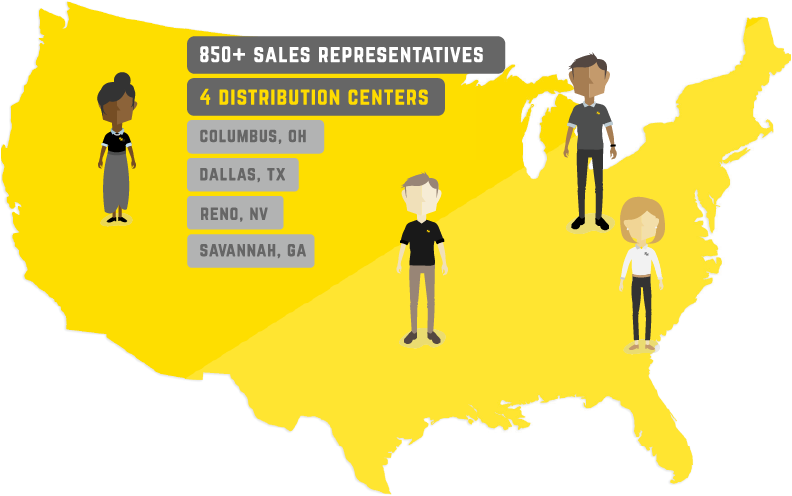 Four Distribution Centers