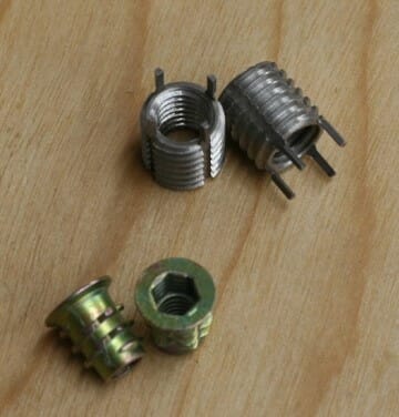 Threaded inserts for laser cut parts